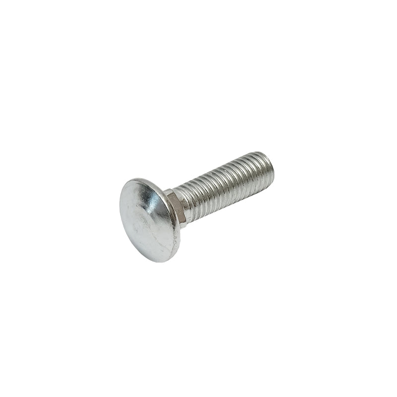 Set da 50 bulloni a testa tonda con quadro sottotesta (tipo aratro) zincati DIN 603 M10x35 mm