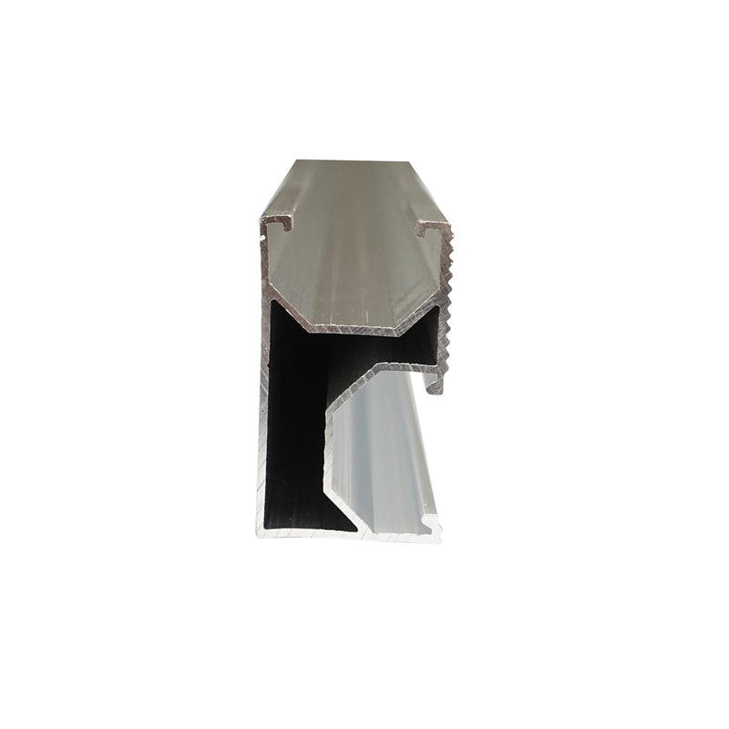 Profilo in alluminio per il montaggio di pannelli solari, 2,5 m – Sistema B (24 mm).. Breckner Germany
