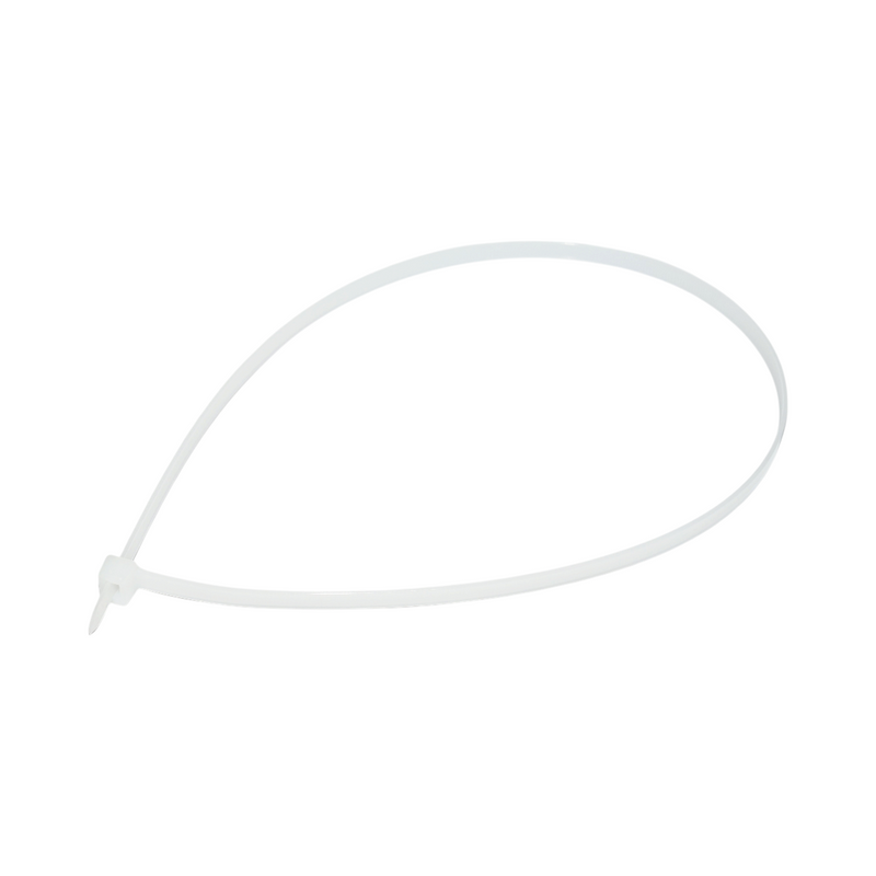 Fascette stringicavo in plastica bianca, 9 × 750 mm, 100 pezzi/set. Breckner Germany