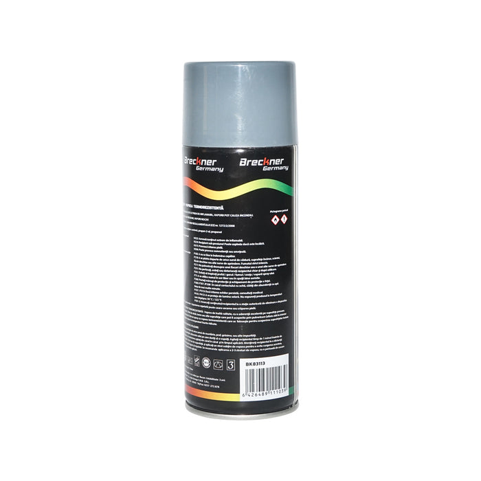 Vernice spray acrilica resistente al calore a 400 gradi grigio 450 ml Breckner Germany