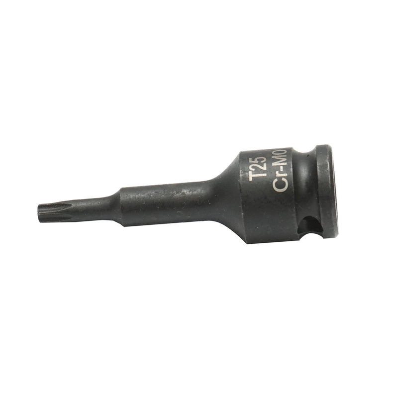 Chiave a bussola a impatto Torx T25, 60 mm, quadrata 3/8 Cr-Mo