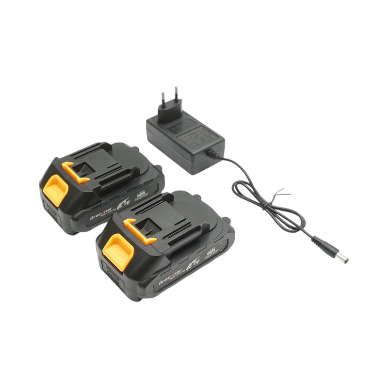 Avvitatore e trapano brushless con 2 batterie al litio 21V/1,5Ah, coppia 40Nm, mandrino da 10mm, velocità 1350rpm Breckner Germany