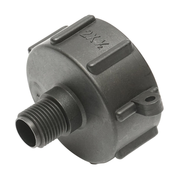 Adattatore S60x6 femmina 1/2 pollici per IBC con filettatura.