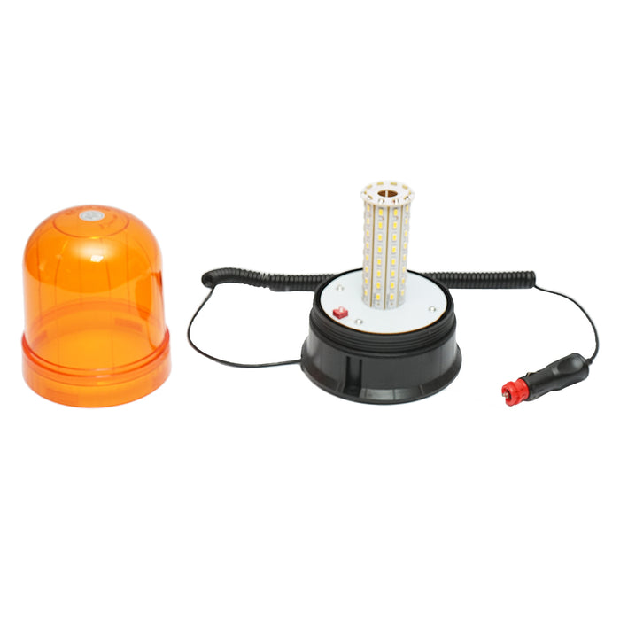 Lampeggiante LED 12–24V con base magnetica – 3 modalità luminose – IP65