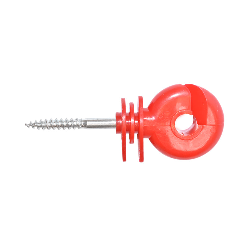 Isolatore ad anello rosso di alta qualità (91x35 mm) per recinti elettrici Breckner Germany