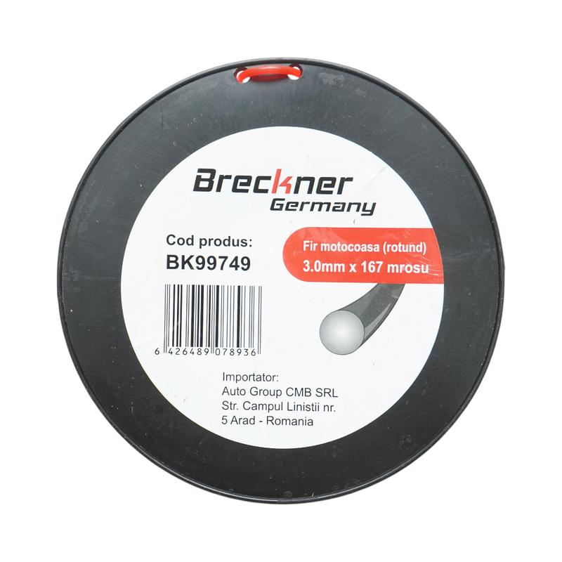 Filo per decespugliatore a sezione tonda 3 mm x 167 m Breckner Germany