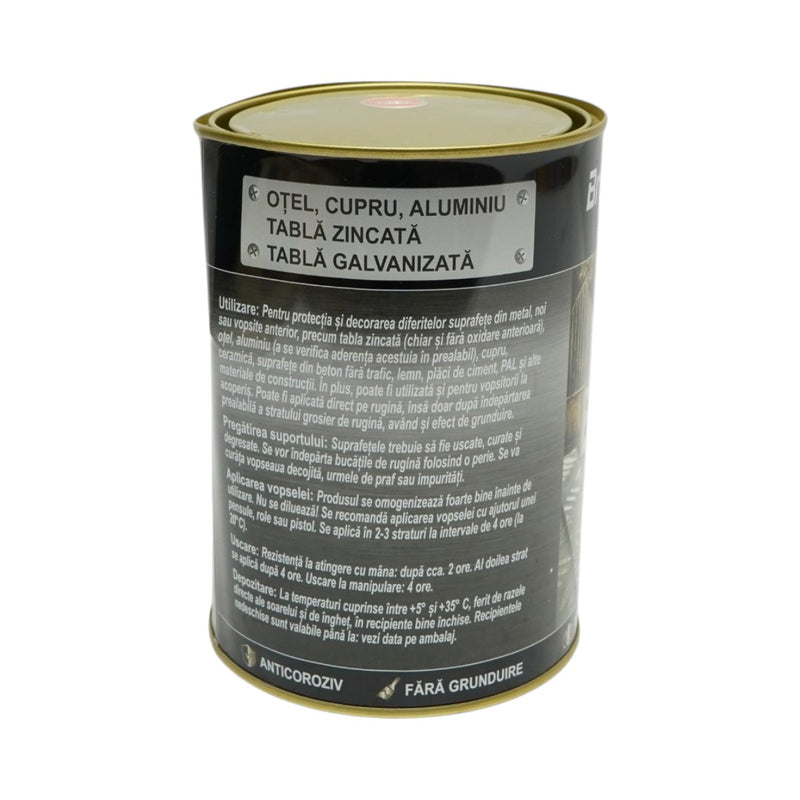 Smalto anticorrosivo 3 in 1 per metalli, Giallo Sport, 2 kg, a base acqua, applicazione diretta sulla ruggine Breckner Germany