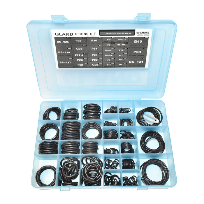 Kit O-ring Hyundai da 376 pezzi.