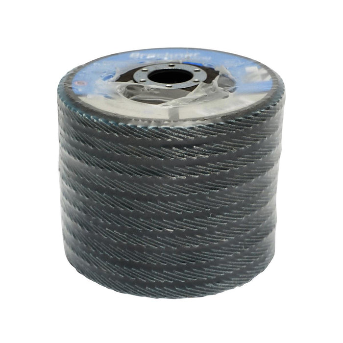 Dischi Lamellari Zirconio 115mm P40 per Acciaio INOX Metallo, Dischi Abrasivi, Disco Lamellare Breckner German