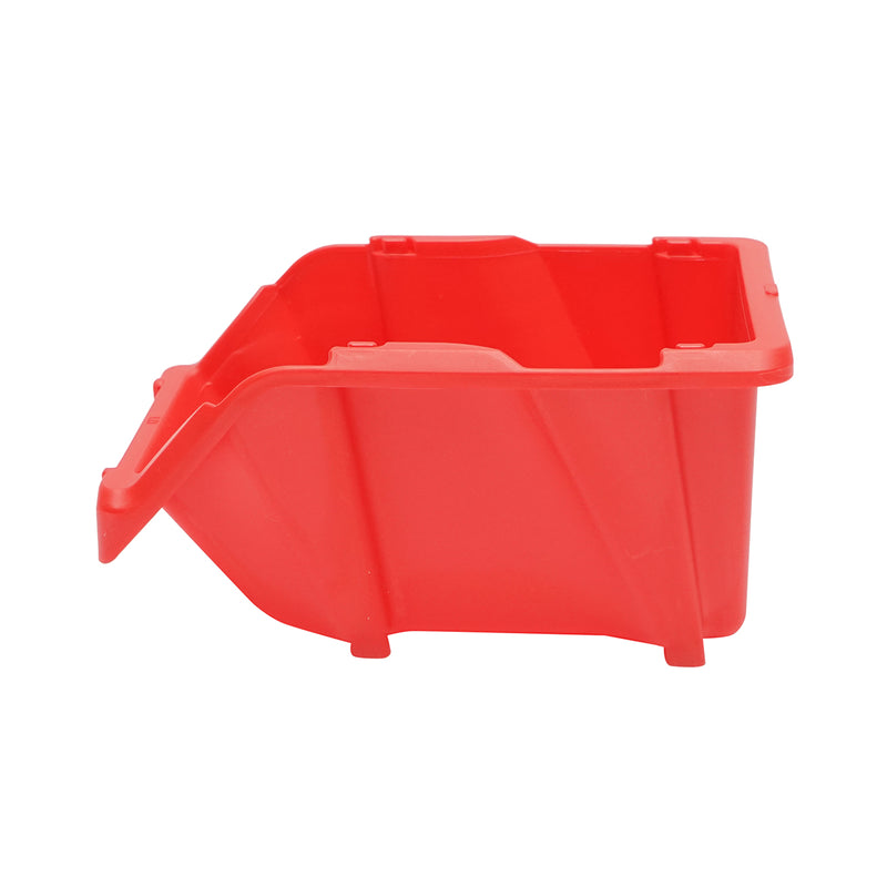 Scatola portaoggetti in plastica rossa, dimensioni 165x105x75 mm