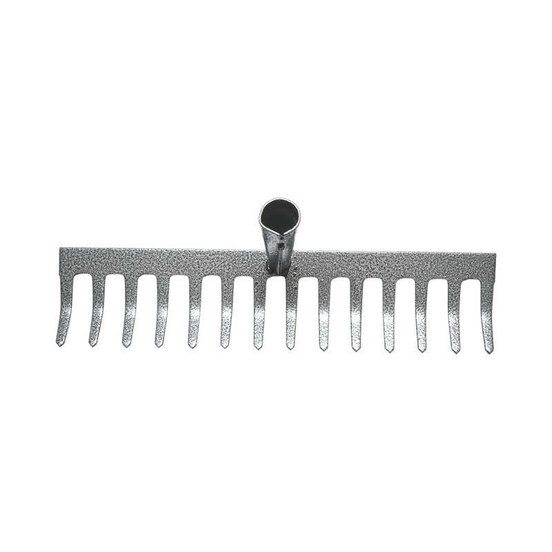 Testa di rastrello Crownman in acciaio a 14 denti, larghezza 340 mm
