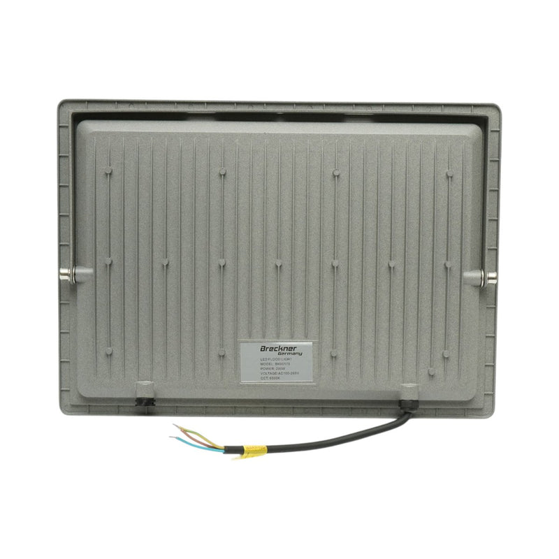 Proiettore LED 200W, 100-265V, 6500K, 20000lm, tipo flood, 375x270x30mm, IP66 Breckner Germany