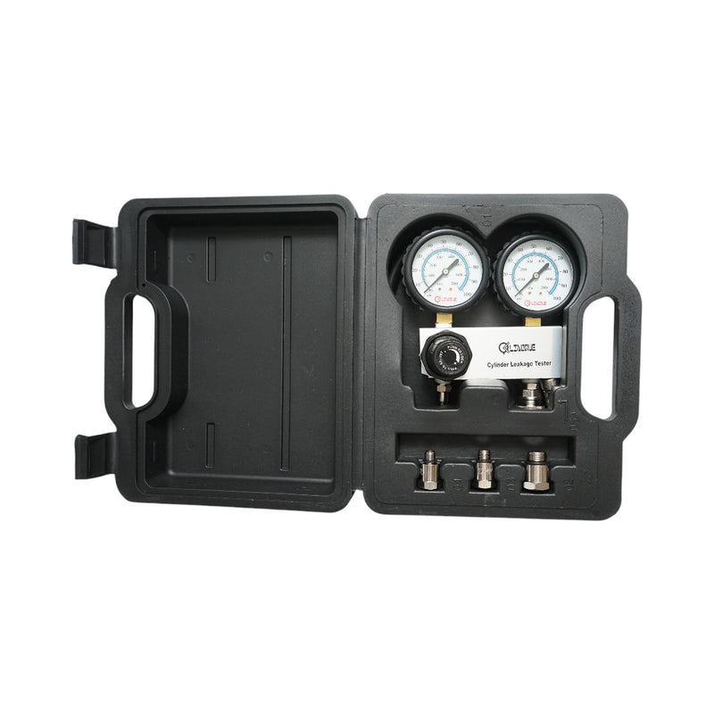 Kit di prova per la tenuta della compressione del cilindro del motore a benzina, 3 adattatori da 10, 12, 18 mm, tubo da 600 mm Breckner Germany