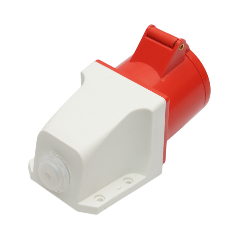 Presa industriale trifase da superficie 32A, 380V, IP44, 6H Breckner Germany
