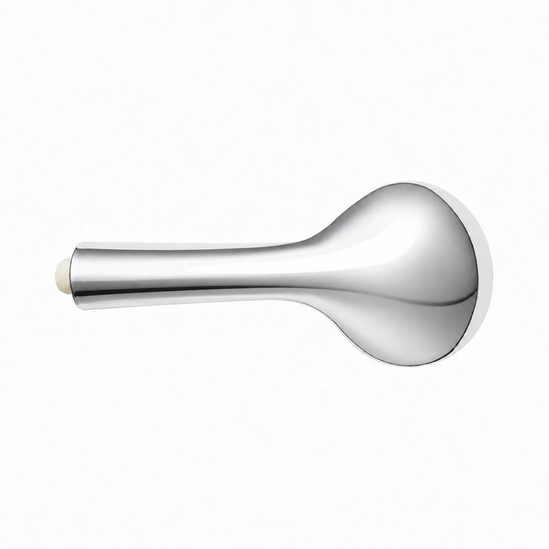 Doccetta rotonda per bagno, 5 funzioni, ugelli in silicone, cromo lucido, plastica, 105x240 mm