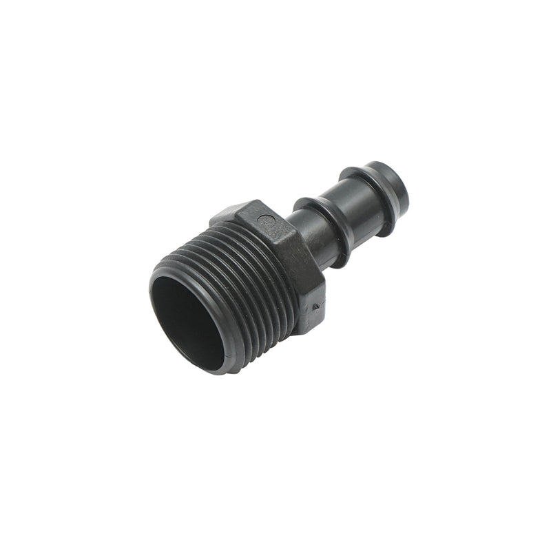 Raccordo per tubo di gocciolamento D16mm con filettatura esterna 1/2" per tubo, tubo di irrigazione.