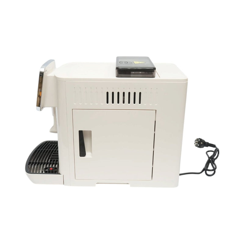 Macchina automatica per caffè espresso in grani con macinacaffè integrato (1450 W, 220 V), pannello di controllo digitale touch, sistema per montare il latte, pressione 19 bar, serbatoio dell'acqua da 1,7 l.