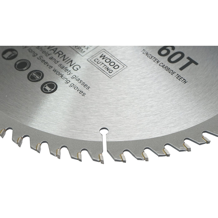 Disco circolare widia per legno 230x25,4mm, max. velocità. Crownman da 6600 giri/min, 60 denti