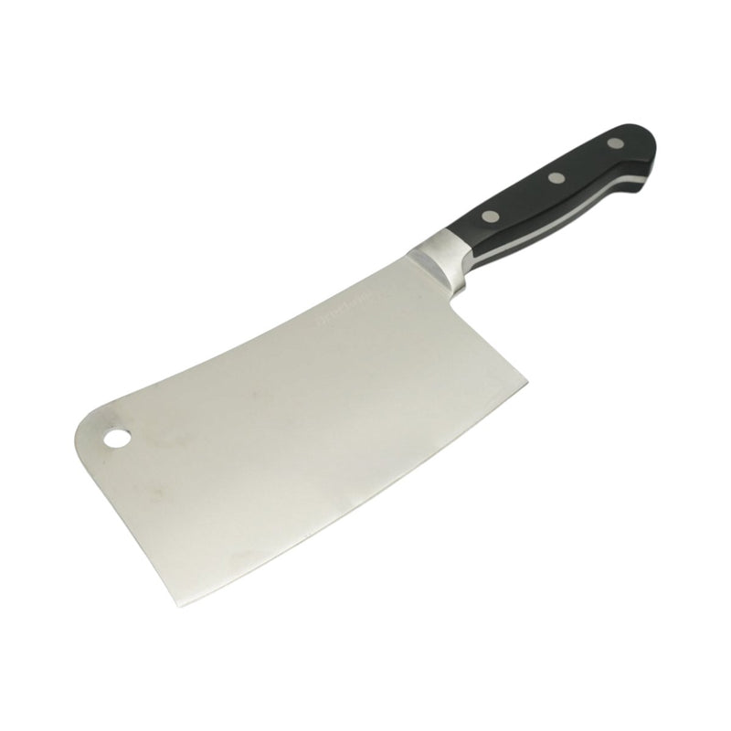 Mannaia professionale da 18 cm, lama in acciaio 5Cr15MoV, manico in ABS nero Breckner Germany