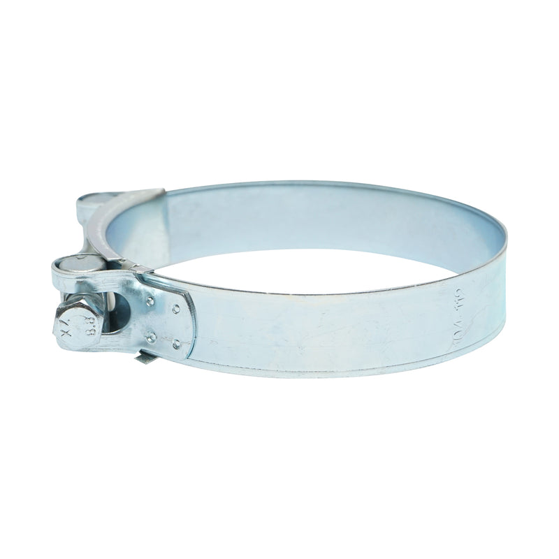 Fascetta stringitubo ad alta resistenza, fascetta in metallo zincato W1 con vite, 104–112 mm Breckner Germany