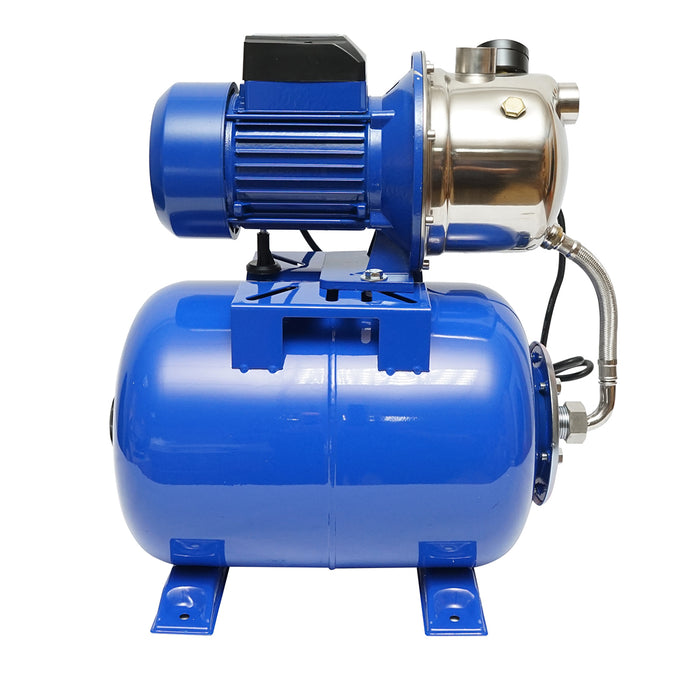 Idroforo acqua 550W 220V, portata 45 L/min, H35m, serbatoio 24L, velocità 2850 r/min AUTOJS80S Breckner Germany