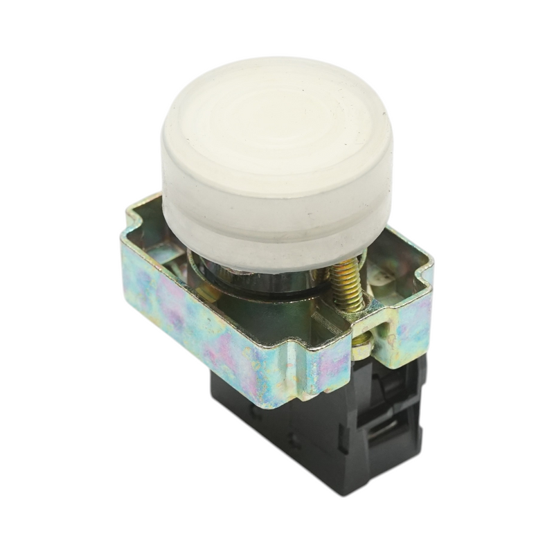 Pulsante di comando bianco con protezione IP65, 1NO, 400V/10A, LAY5 Breckner Germany