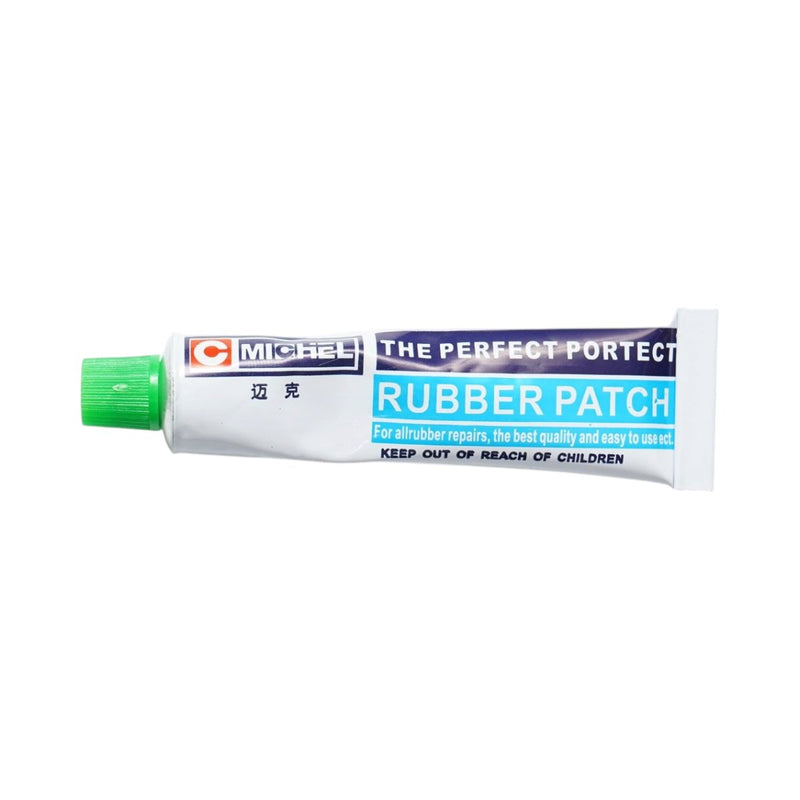Set di 24 toppe ovali per vulcanizzazione (35x52 mm) + 1 tubetto di adesivo da 20 ml per camere d'aria – L-24 Michel