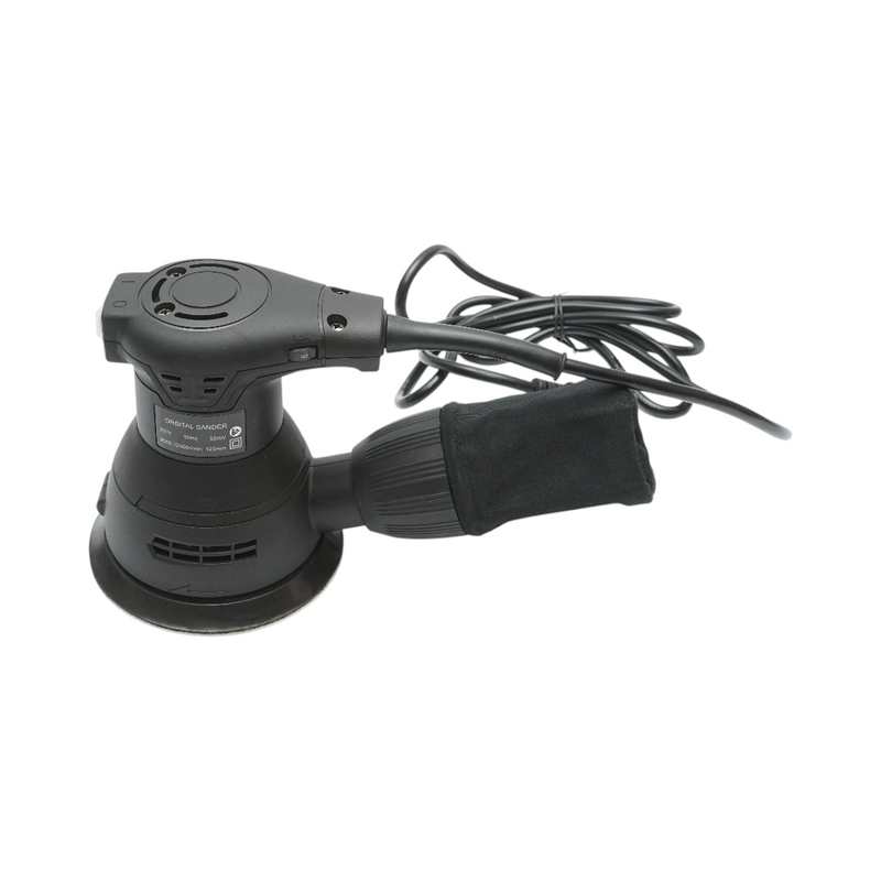 Levigatrice roto-orbitale professionale da 125 mm, 350 W, 220 V, sacchetto raccoglipolvere, 6 velocità (8.000–12.000 giri/min)