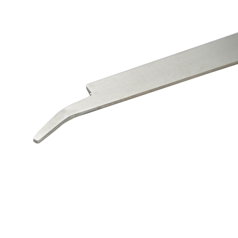 Leva per apicoltura a forma di J in acciaio inox, 285 mm
