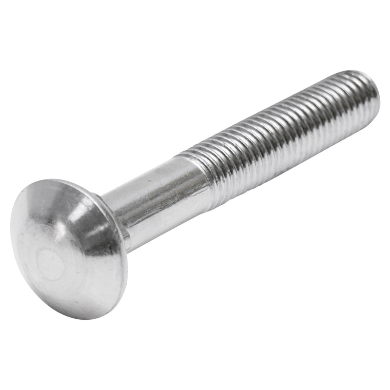 Set di 50 bulloni a testa tonda con quadro sottotesta (tipo aratro) zincati DIN 603 M12x80 mm