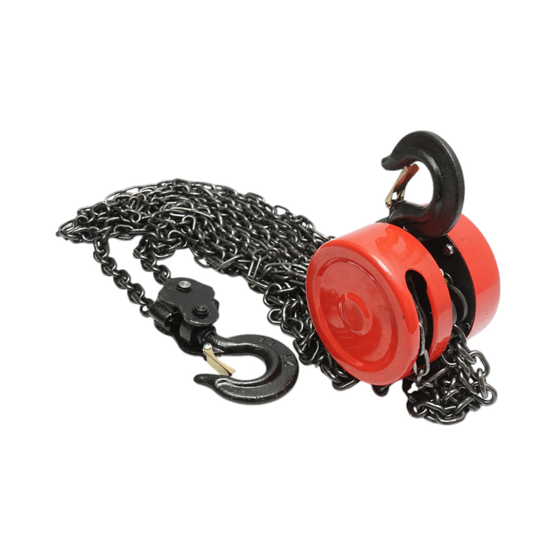 Paranco manuale con catena da 3 m, portata massima 2000 kg, gancio di sicurezza Breckner Germany