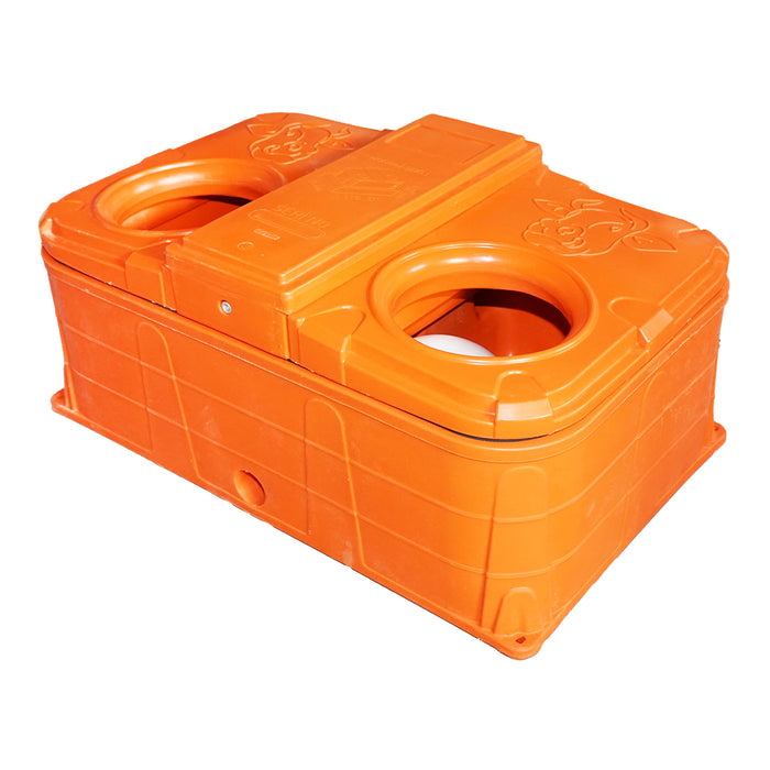 ABBEVERATOIO ANTIGELO GALLEGGIANTE SFERA, ABBEVERATOIO TERMICO 80L BOVINI CAVALLI SUINI 80L 60x100x45cm
