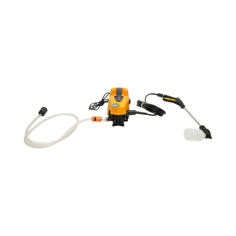 Idropulitrice da 800 W, 220 V e 40 bar, portata di 5 l/min, con pistola, serbatoio per schiuma e tubo da 7 m. Breckner Germany