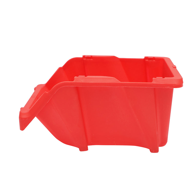 Scatola portaoggetti in plastica rossa, dimensioni 245x155x120 mm