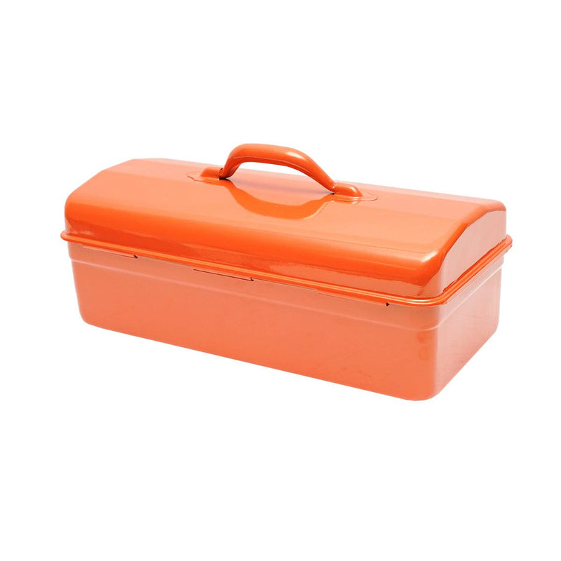 Cassetta degli attrezzi in metallo arancione 430x200x160mm, Cassetta portautensili in metallo