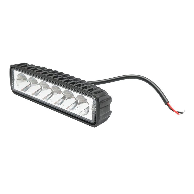 Lampada a barra con 6 LED 10-60V 18W fascio luminoso 60 gradi tipo flood 160x43x42mm Breckner Germany