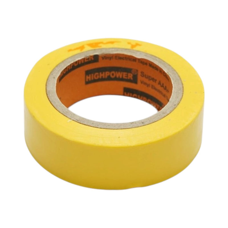 Nastro isolante in vinile giallo 19 mm x 9 m, ignifugo, Super AAA+ HighPower