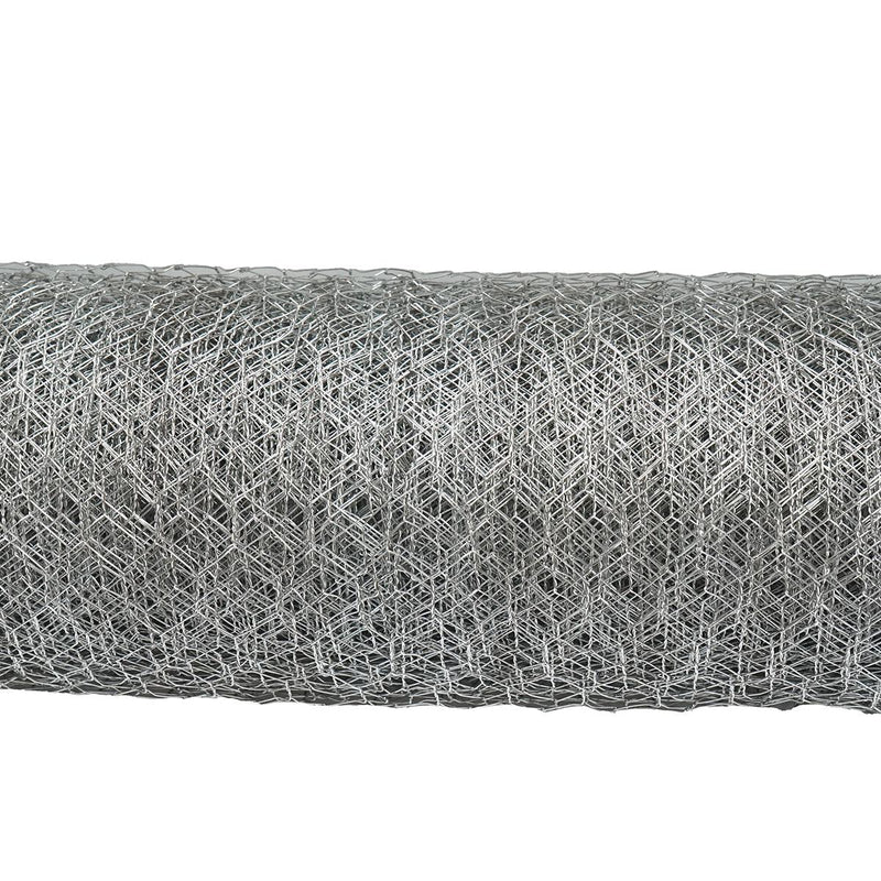 Reti Recinzione per Pollame Rete per recinto L20m, H120cm, intrecciata, zincata con maglie di 25mm, per recinzione