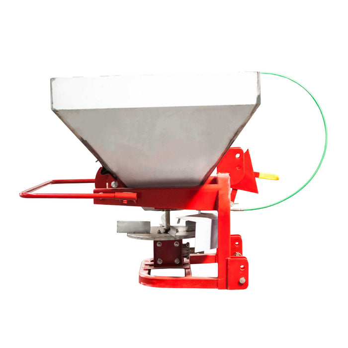 SPANDICONCIME FLS600 CON TRAMOGGIA DA 600 KG DISTRIBUTORE DI FERTILIZZANTI IN ACCIAIO INOX CON CARDANO INCLUSO E TRAMOGGIA DA 600 KG