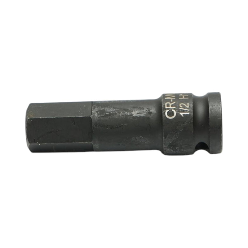 Bussola a inserto esagonale H18 per avvitatori a impulsi, 78 mm, attacco quadro da 1/2", Cr-Mo Breckner Germany