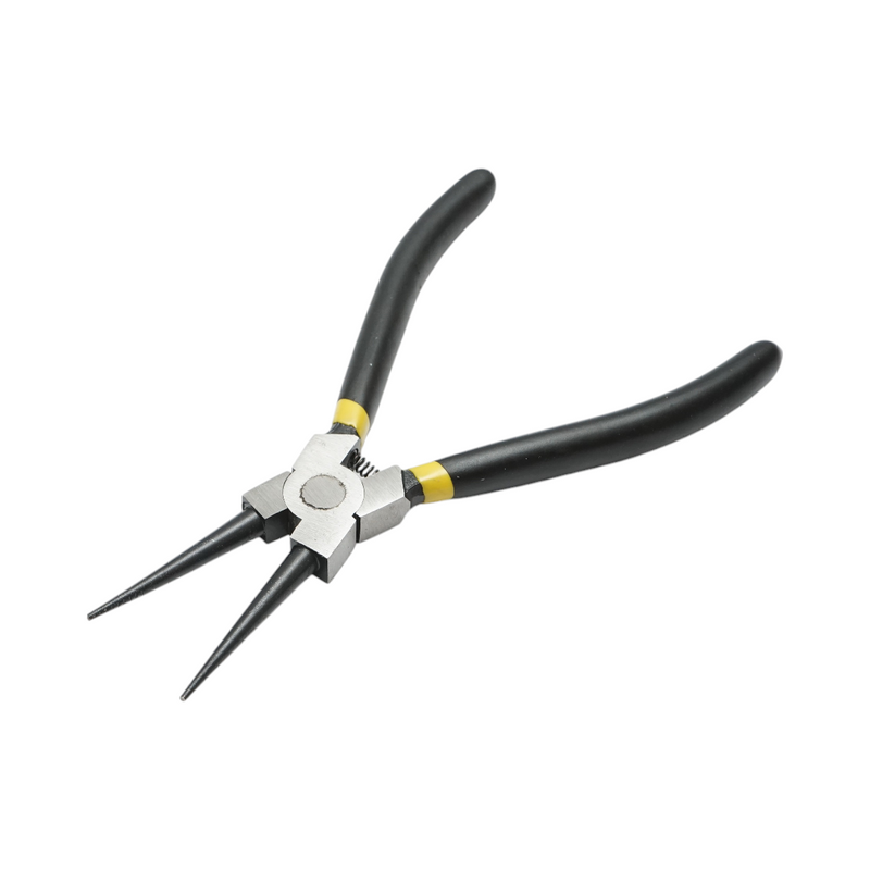 Pinza di sicurezza Crownman professionale da 180 mm con punta dritta e chiusura interna.