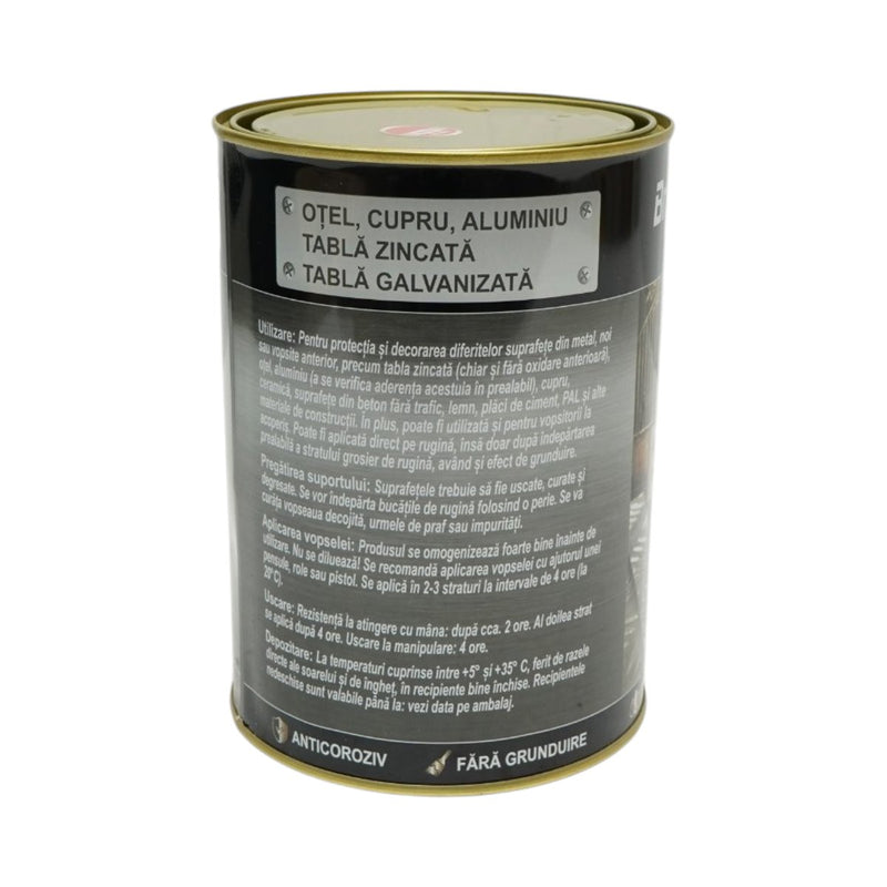 Smalto anticorrosivo 3 in 1 a base d'acqua per metalli, rosso RAL 2002, 2 kg, applicazione diretta sulla ruggine. Breckner Germany