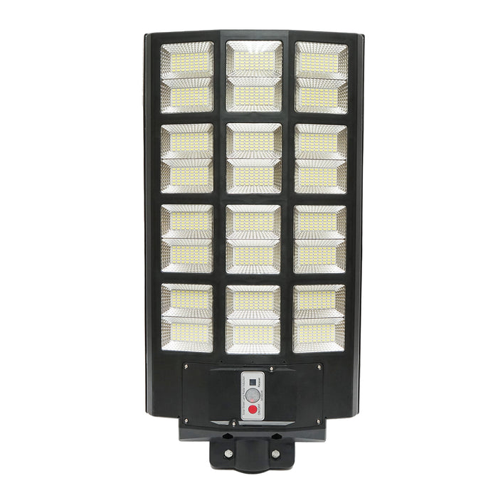 Lampada solare illuminazione stradale a LED 1200W, 6500K, IP65 con pannello solare sensore di movimento telecomando