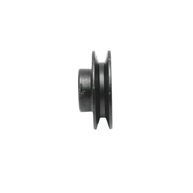 Puleggia a gola singola 76,5x32 mm per albero da 24 mm con chiavetta