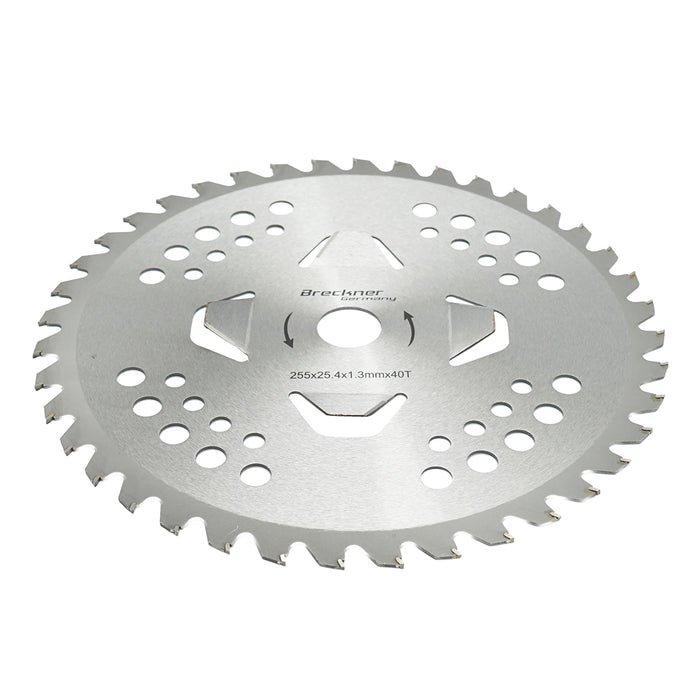 Disco circolare vidia 255x25.4x1.3mm, 40 denti per decespugliatore a spalla Breckner Germany