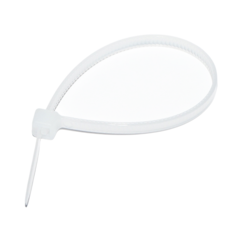 Collana in plastica bianca sfaccettata 3,6x150 mm, set da 100 pezzi Longroad