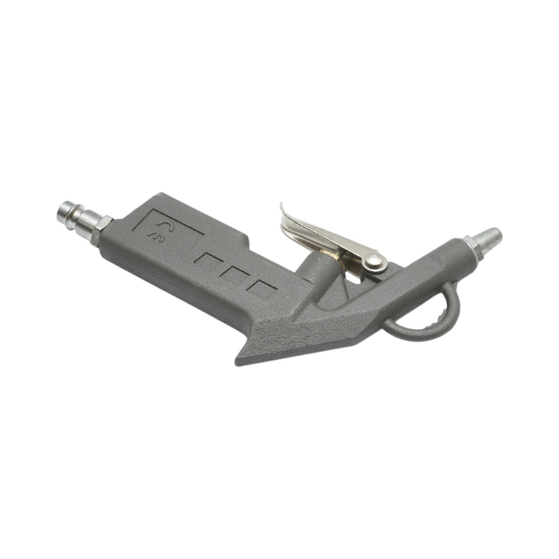 Pistola di soffiaggio ad aria compressa con ugello corto da 28 mm, grigia