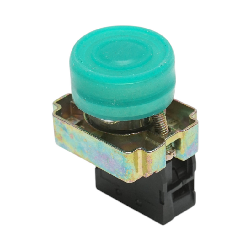 Pulsante di comando verde con protezione IP65, 1NO, 400V/10A, LAY5 Breckner Germany
