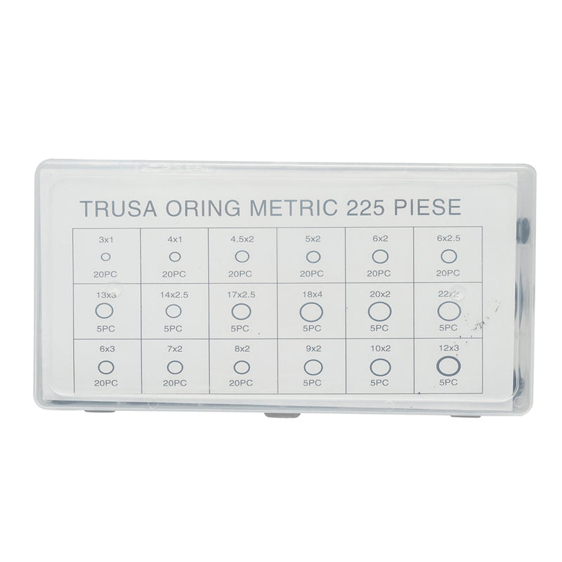 Kit di O-ring metrici, 225 pezzi