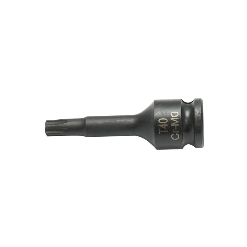 Chiave a bussola a impatto Torx T40, 60 mm, quadrata 3/8 Cr-Mo